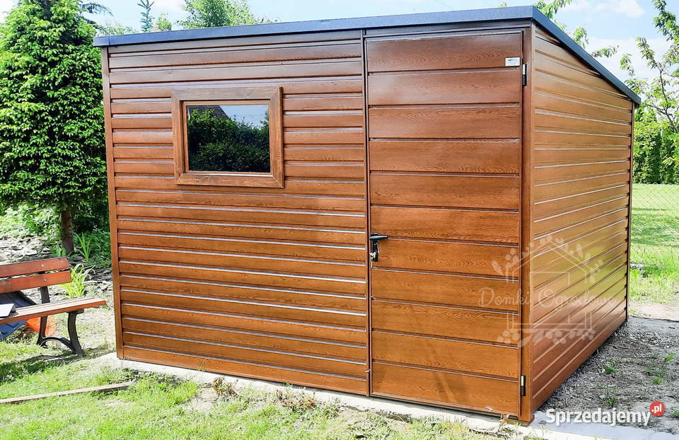 SCHOWEK DOMEK OGRODOWY 3m x 2m spad tył okno Iława