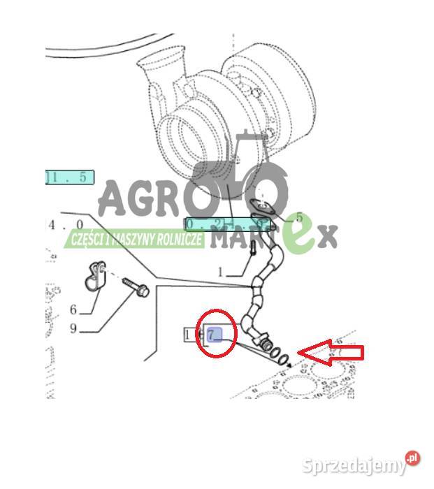 17281881 4899058 14457381 ORING CNH Wichrów