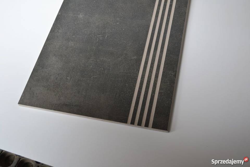 Płytka schodowa 120 grafit szara stopnica 30x120 Zakopane