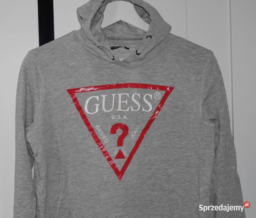 Guess fajna bluza z kapturem logo 34 XS Wrocław