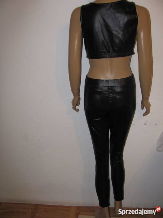 komplet top leginsy SALLY CIRCLE TOPSHOP czarny Zamość sprzedam