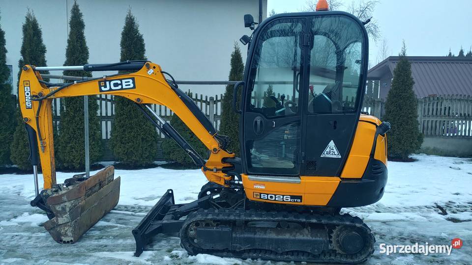JCB 8026 z 2017 roku stan kabina Koparki Piotrków Trybunalski