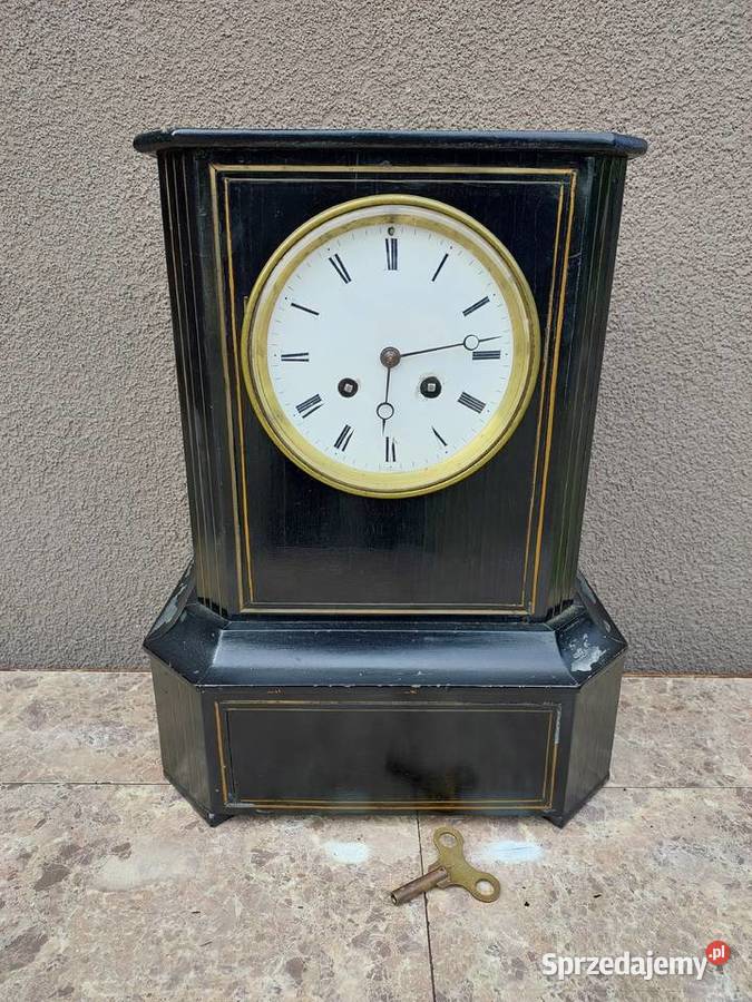 Zabytkowy zegar kominkowy francuski Samuel Marti Tczew