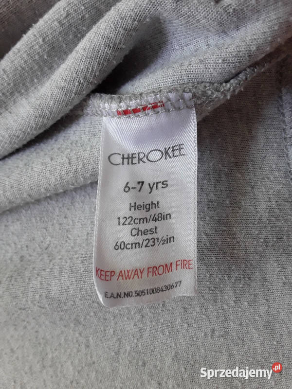 Szara bluza welurowa r122 Cherokee Warszawa
