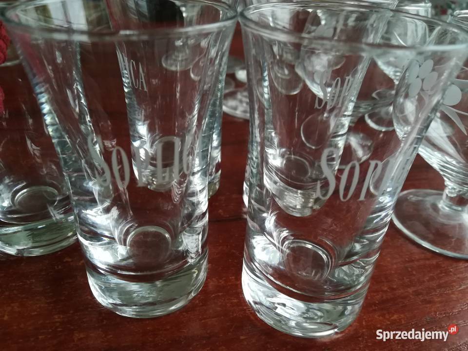 Kieliszki z napisem Soplica 5 sztuk sprzedam