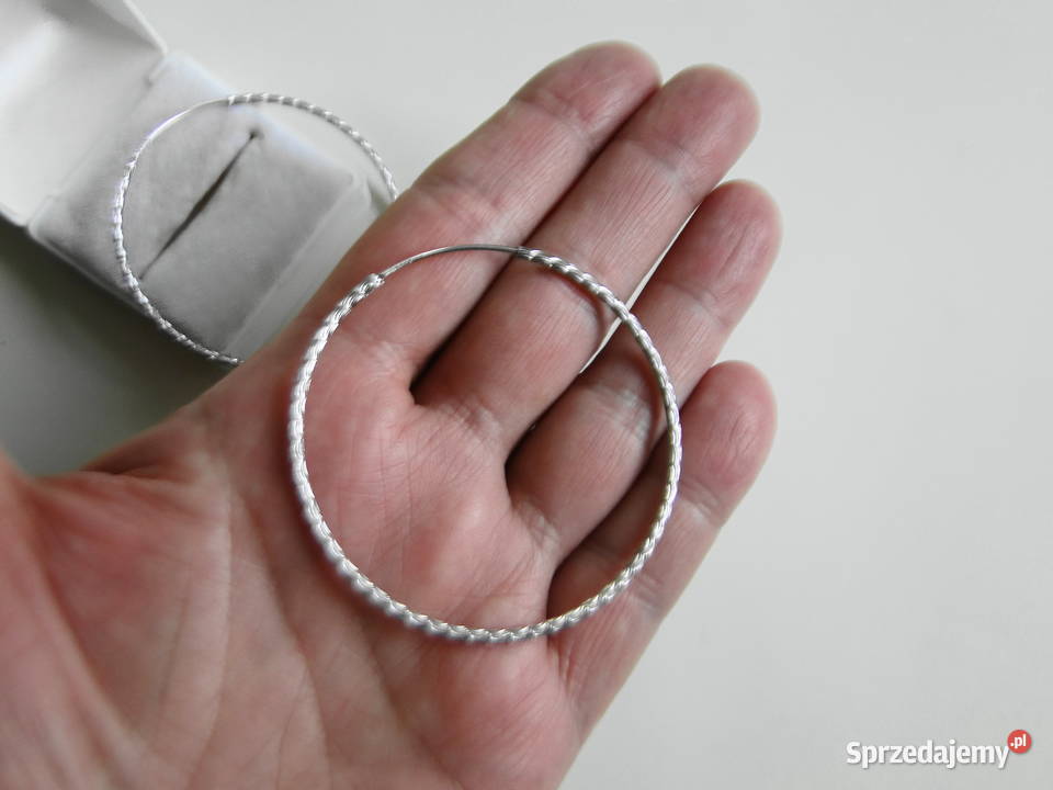 Srebro 925 Nietuzinkowe duże koła kolczyki Warszawa