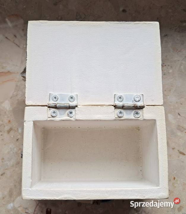 Drewniana szkatułka vintage marynistyczna Kraków