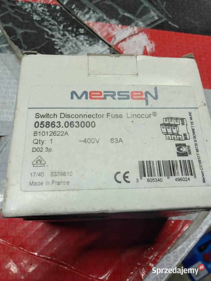Rozłącznik bezpiecznikowy Mersen 63 A Jarząbki