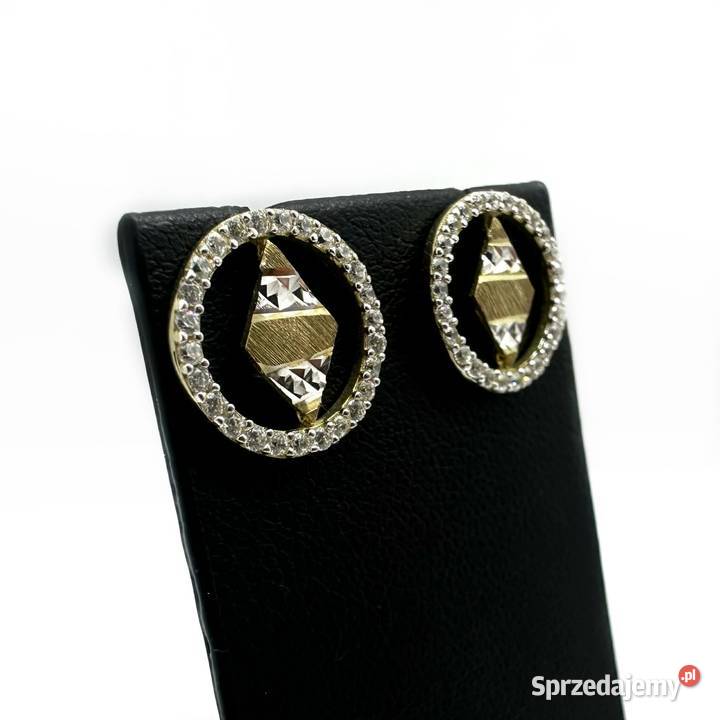 Złote Kolczyki pr 333 165g Kolczyki Elbląg