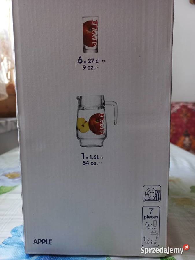 Zestaw kompotowy 6 szklanek dzbanek 16L Luminarc Puławy