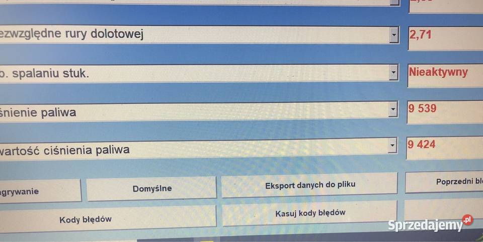 Nowy regulator ciśnienia paliwa Opel Zafira