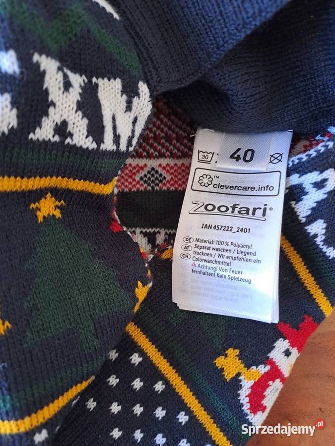 Sweter psa z motywem świątecznym Lidl Zoofari Pozostałe Warszawa sprzedam