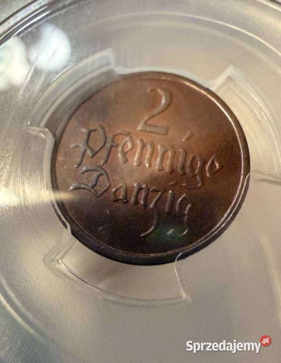 Monety 2 Fenigi 1923 PCGS MS65 Giezkowo