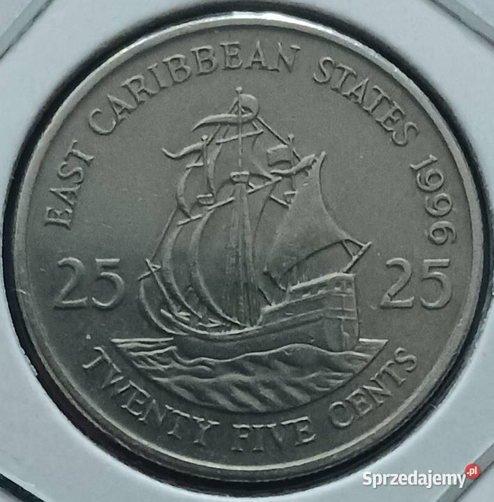 25 Cent Karaiby Wschodnie 1996 r wielkopolskie Konin