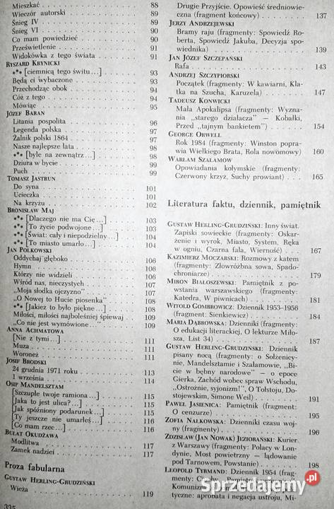 Literatura Wspolczesna Sprawdzian Gimnazjum Klasa3 sprzedajemy.pl