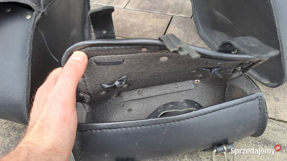 skórzane sakwy boczne motocyklowe piórnik sprzedam