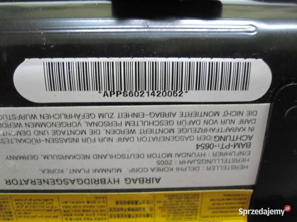 HYUNDAI SANTA FE II 06r AIRBAG poduszka pasażera