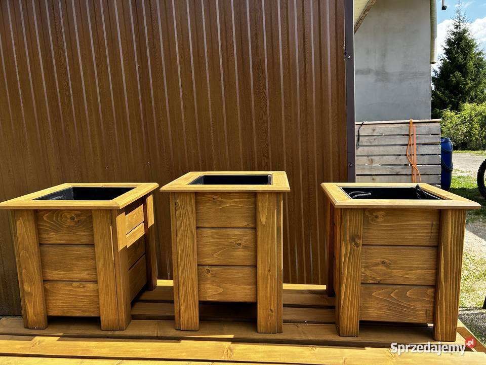 Donice ogrodowe drewniane małopolskie Szczawa
