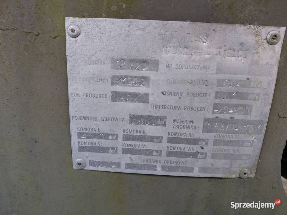 Zbiornik stalowy metalowy 4500l mazowieckie Nowe Iganie