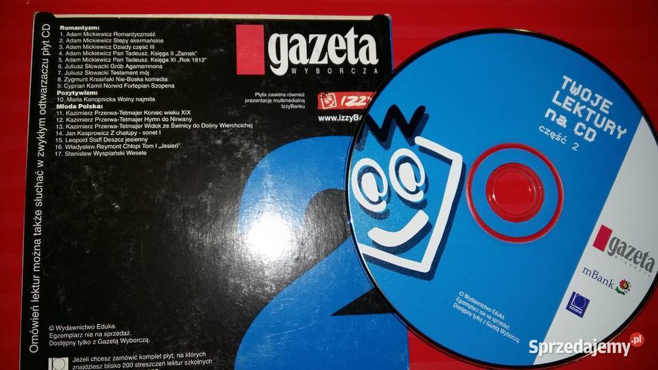 Twoje lektury na cd część 2 i 3Romantyzm Łódź sprzedam
