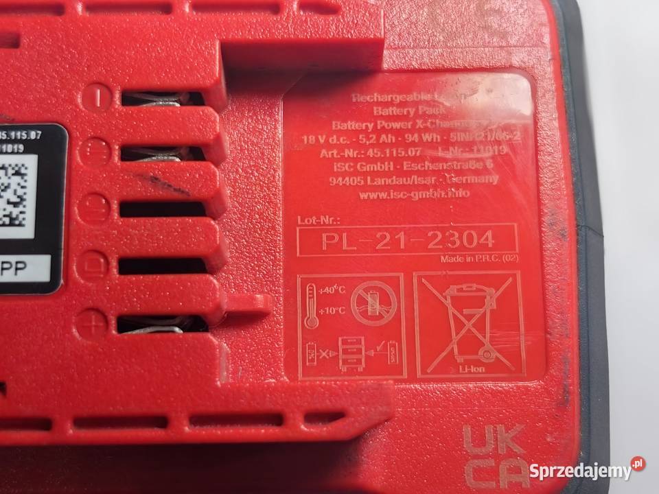 Zestaw startowy Einhell 52 Ah nowy pudełko DPD Inczew