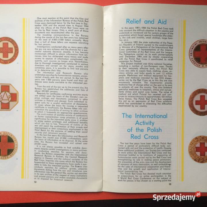 1981 Czerwony Krzyż Raport Szczecin sprzedam