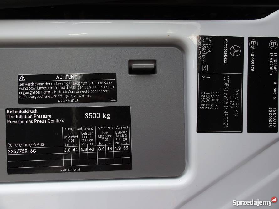 Mercedes Sprinter 4x4 313 CDI W906 2010r 900kg lubelskie Parczew sprzedam