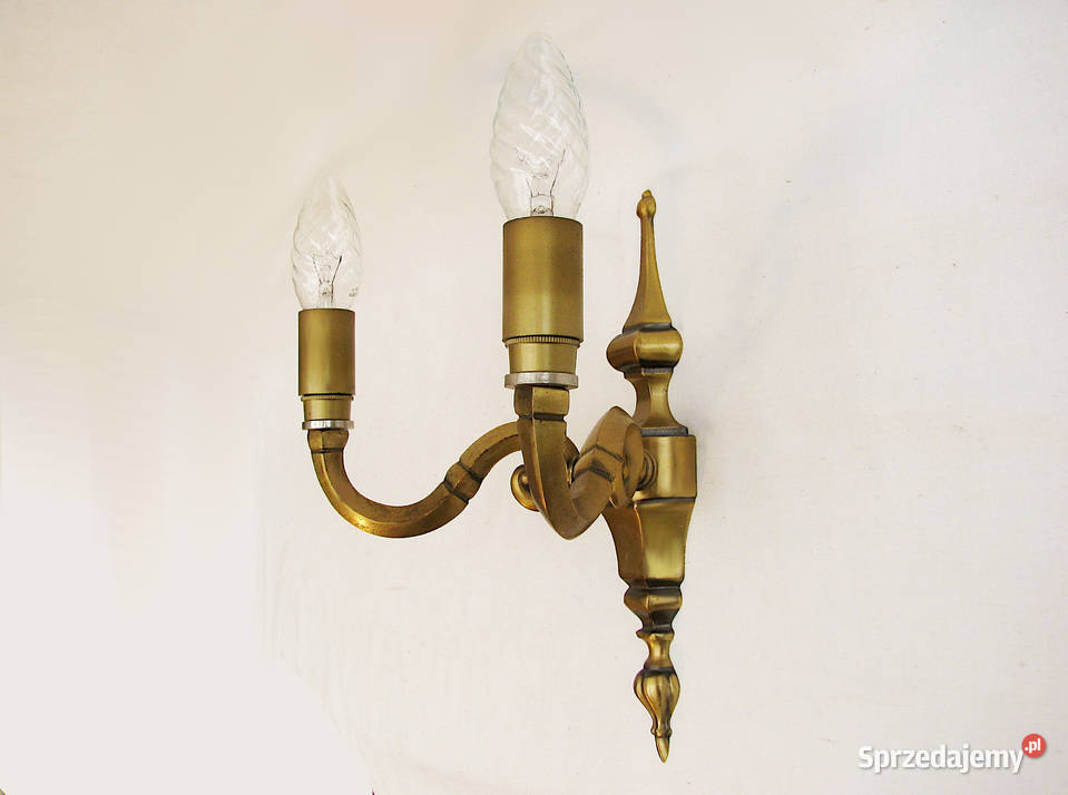 kinkiet mosiądz Podwójny Szczecinek