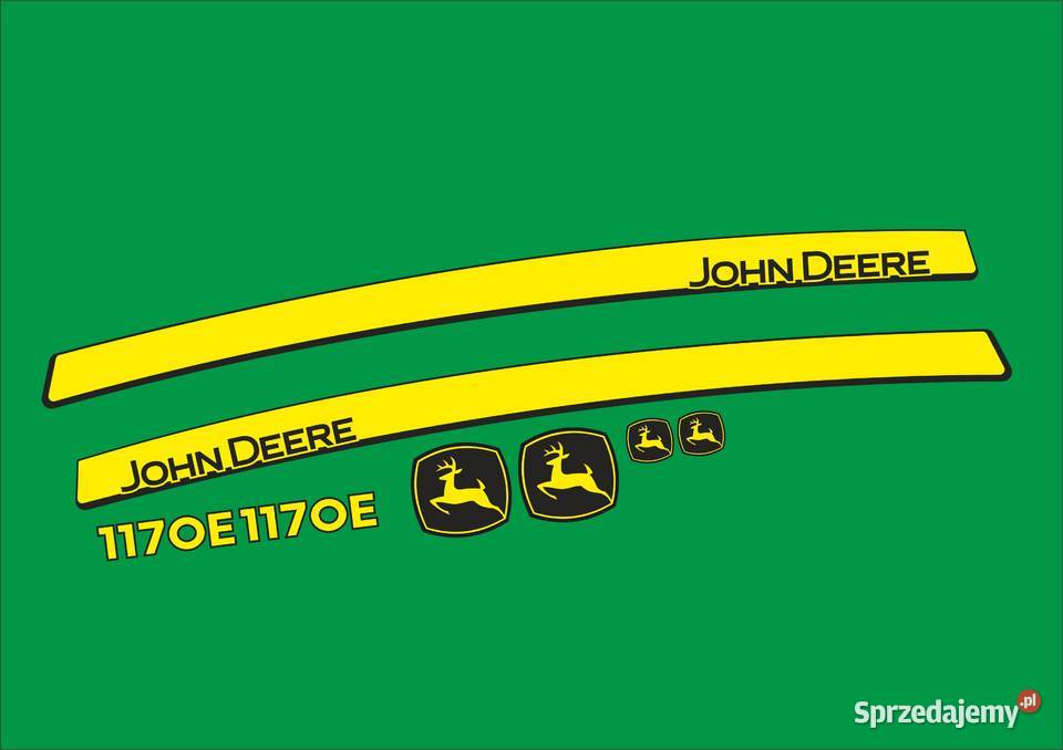 Naklejki John Deere 1170E zamiennik laminowane