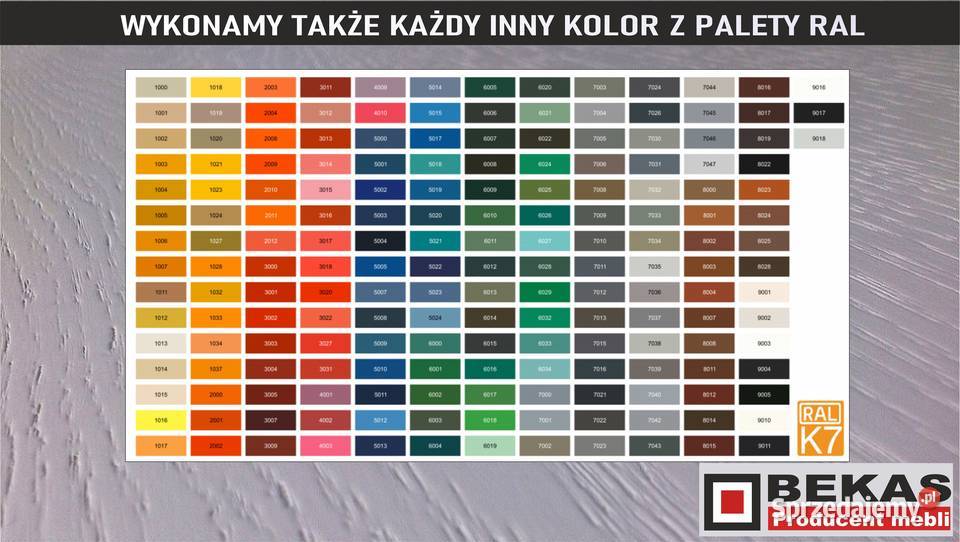 Wanilia Witryna Barek 181 Dąb Kremowy Ecru Blat Ełk