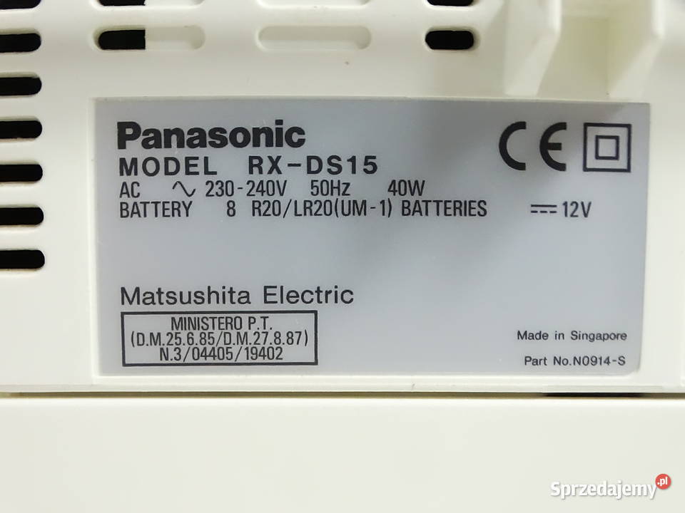 Panasonic RXDS15 radio FMAM odtwarzacz CD Biłgoraj sprzedam