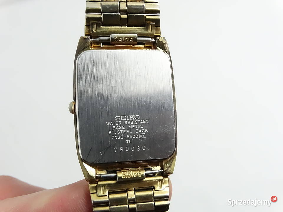 Zegarek SEIKO Quartz Vintage Złoty Tank 7N335A00 Biłgoraj sprzedam