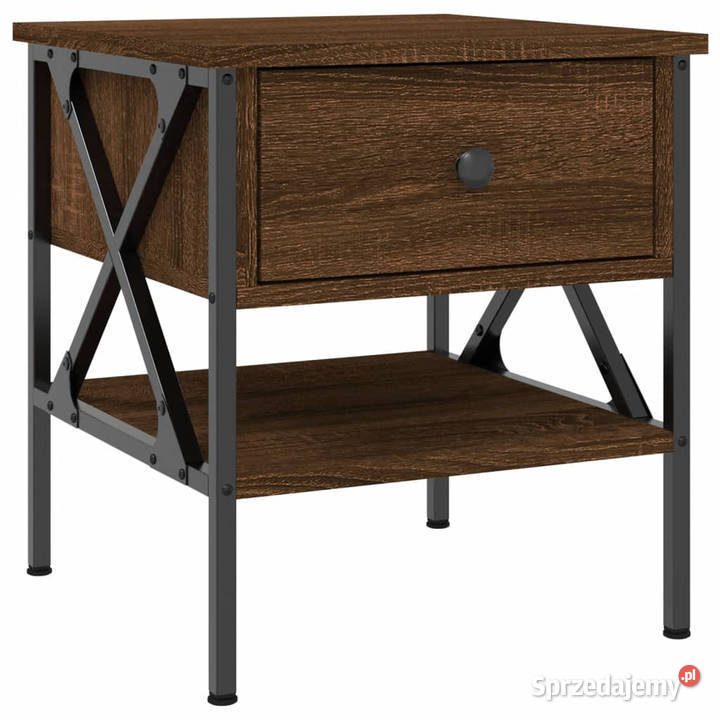 Stoliki nocne 2 brązowy dąb 40x42x45 WM825962 Warszawa sprzedam