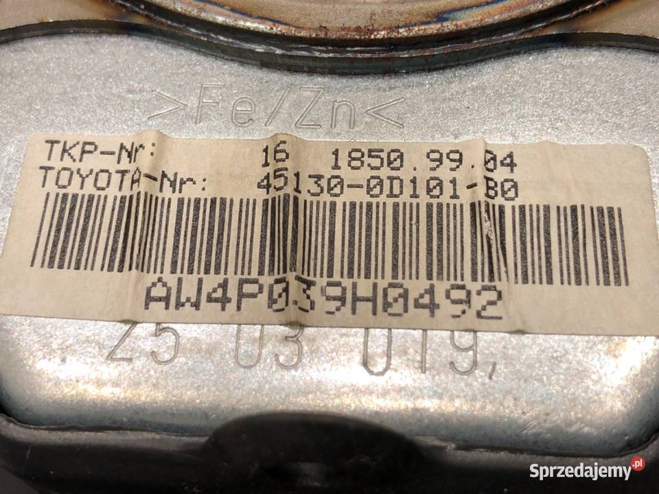 PODUSZKA POWIETRZNA KIEROWCY TOYOTA YARIS I