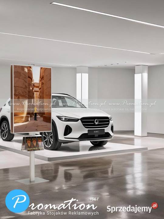 Stojak dwustronny B1 plus zasobnik na ulotki