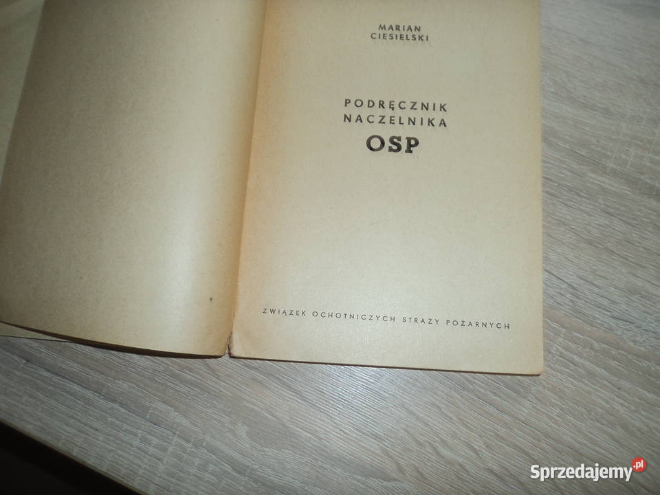 Podręcznik naczelnika OSP 1963 Nowy Sącz