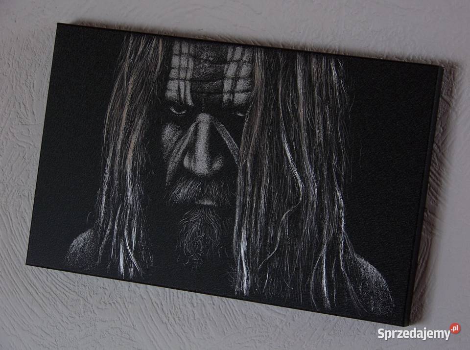 Rob Zombie Obraz ręcznie grawerowany na blasze Sandomierz