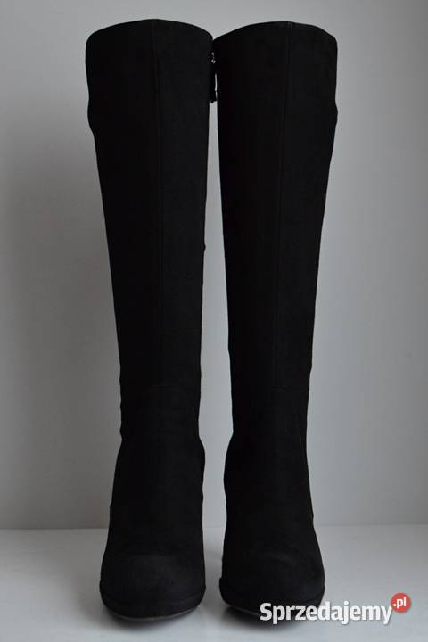 ŁADNIE dopasowne kozaki The Seller szpilka zamsz inna Białystok