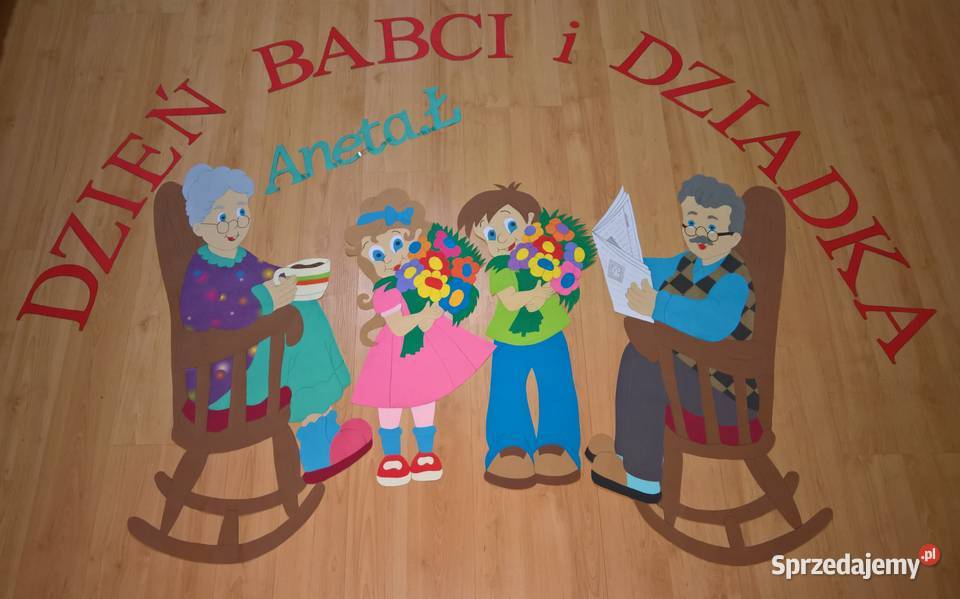 Dekoracje na Dzień Babci i Dziadka z brystolu Garwolin