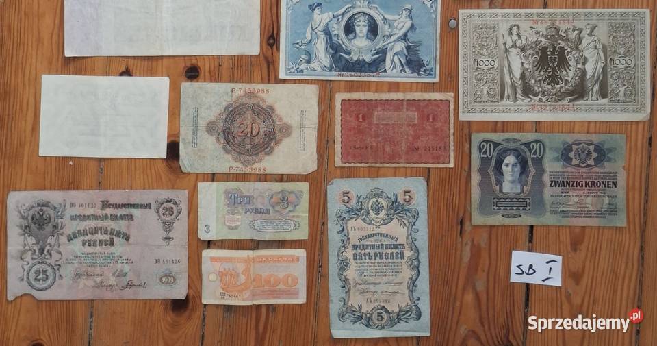Zestaw Starych Banknotów x24 Mix BSI Gliwice sprzedam