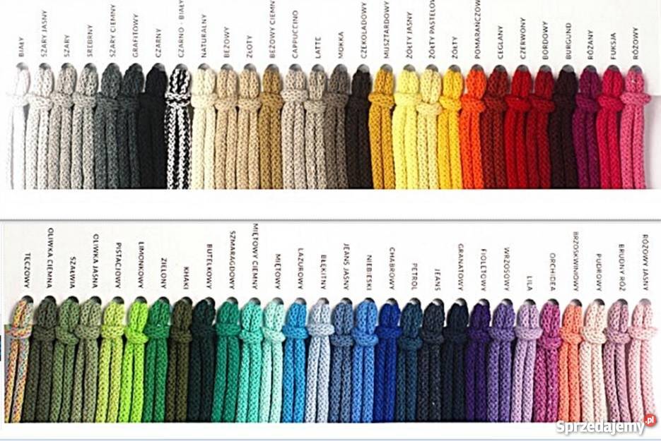 Koszyki ze sznurka bawełnianego komplet 3 wielokolorowy Bydgoszcz