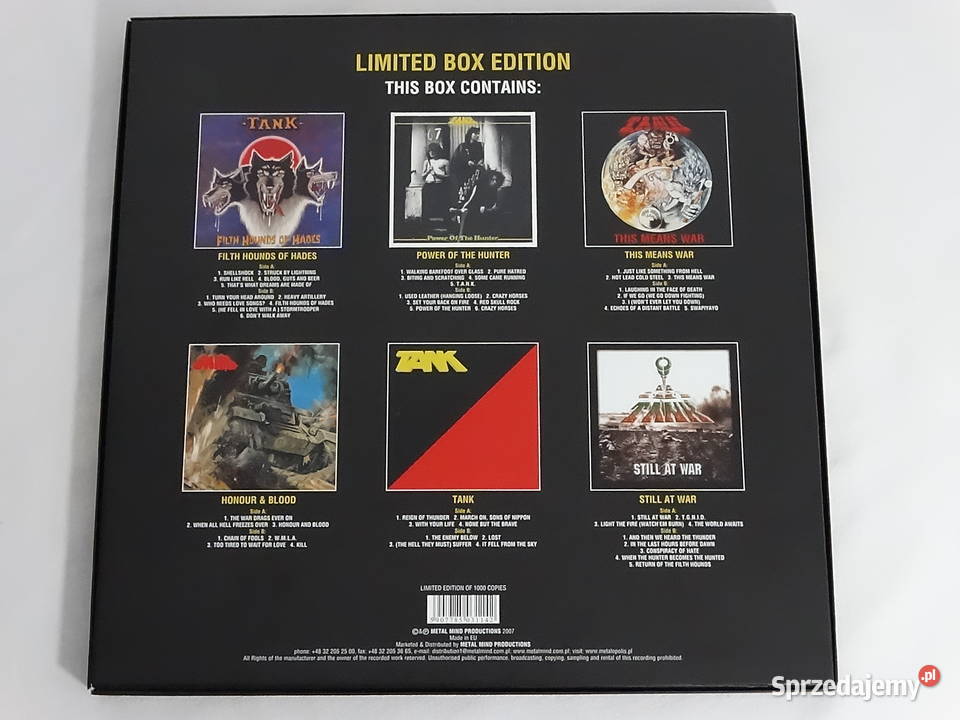 TANK 6LP BOX The Filth Hounds Of Hades Dogs Of metal Biłgoraj