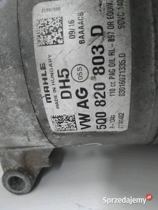 SPRĘŻARKA KLIMATYZACJI 5Q0820803D 20 TDI VW