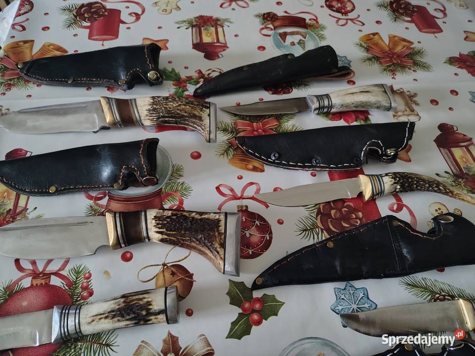 Noże myśliwskie rękojeść z porozy Rzędowice