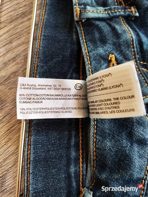 Jeansowe spodnie CA rozmiar XSS Dąbrowica