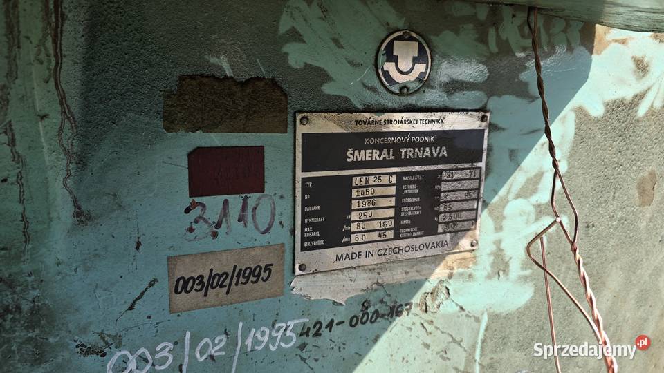 Prasa mimośrodowa LEN 25 C Lubicz Górny