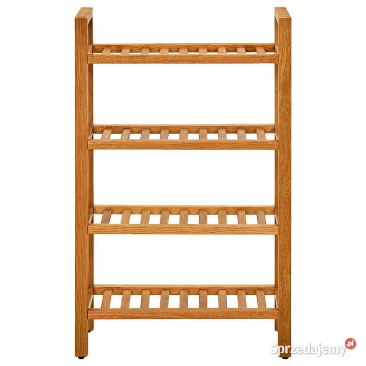 Stojak na buty z 4 półkami 50x27x80 lite drewno mazowieckie