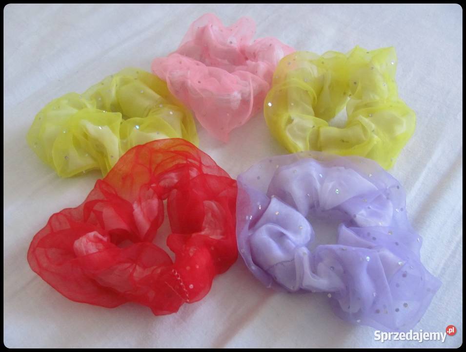 kolorowe gumki frotki do włosów dziewczynki 5 mazowieckie Płock