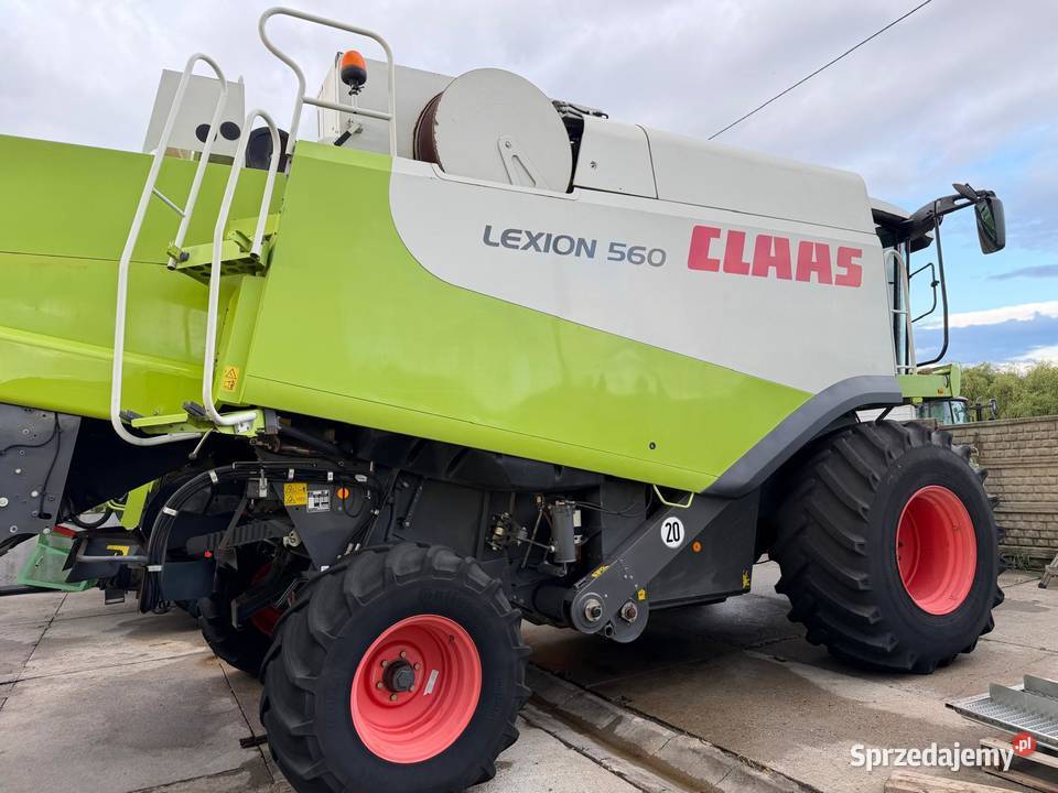 Kombajn zbożowy Claas Lexion 560 prod 2009 heder Nowa Ruda