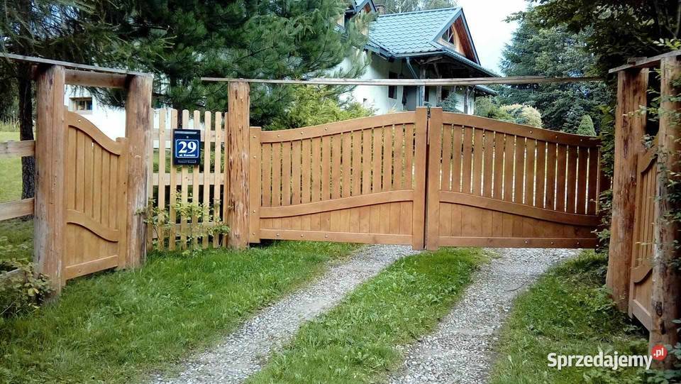 Brama drewniana model B6 Stanpor Ogrodzenia i bramy podkarpackie Stalowa Wola sprzedam